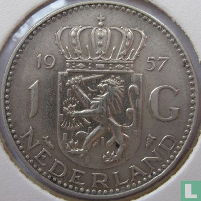 Pays-Bas 1 gulden 1957 - Image 1