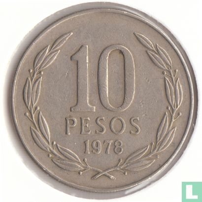 Chile 10 Peso 1978 - Bild 1