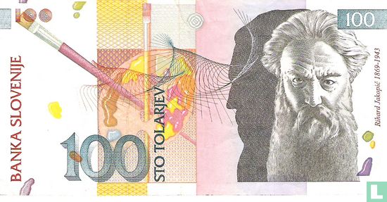 Slovénie 100 Tolarjev 1992 - Image 1