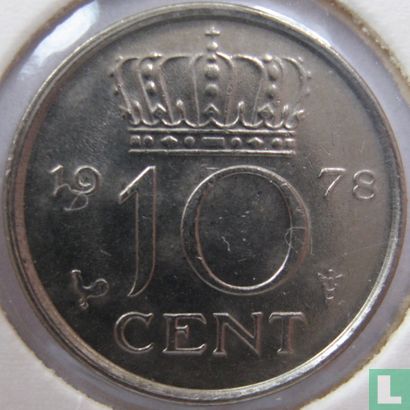 Pays-Bas 10 cent 1978 - Image 1