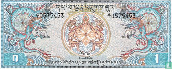 Bhoutan 1 Ngultrum ND (1981) - Image 1