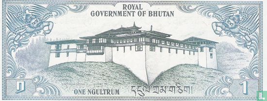 Bhoutan 1 Ngultrum ND (1981) - Image 2