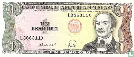 Dominicaanse Republiek 1 Peso Oro - Afbeelding 1