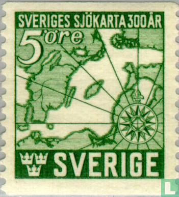 300 jaar Zweedse zeekaarten