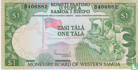 Samoa Occidentales 1 Tala ND (1980) - Image 1