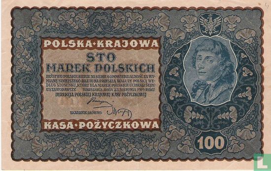 Pologne 100 Marek 1919 - Image 1