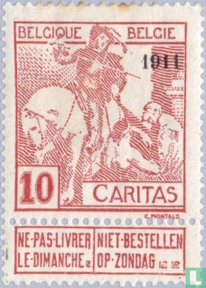 Caritas, with overprint "1911"