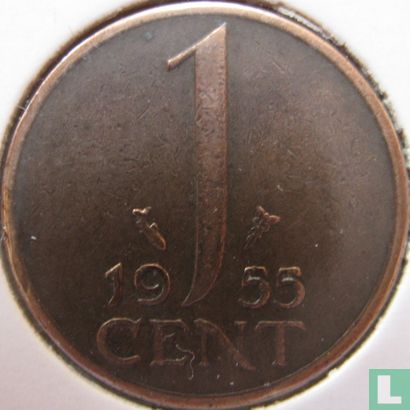 Pays-Bas 1 cent 1955 - Image 1