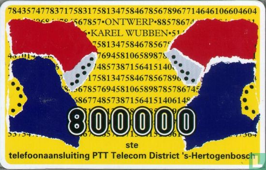 PTT Telecom 's Hertogenbosch 800.000 ste aansluiting - Afbeelding 1