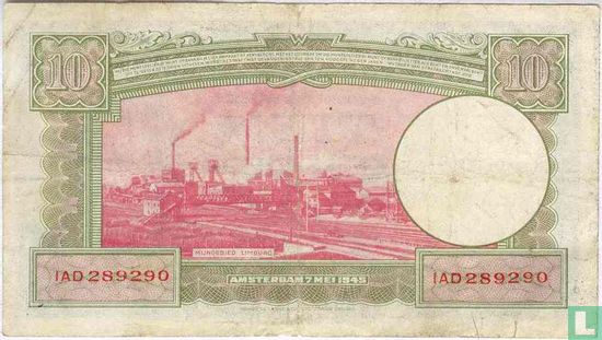 Pays-Bas 10 Gulden 1945 II - Image 2