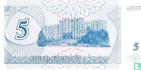 Transnistrie 5 Rouble 1994 - Image 2