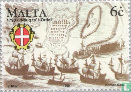 Napoleon gewinnt Malta im Jahr 1798