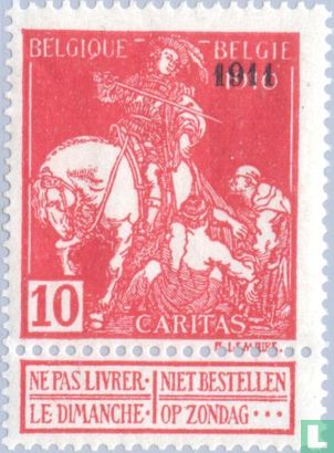 Caritas, avec surcharge "1911"