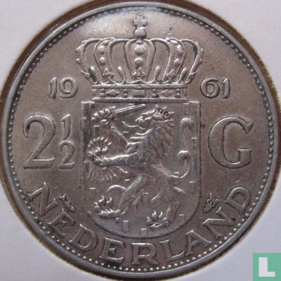Niederlande 2½ Gulden 1961 - Bild 1