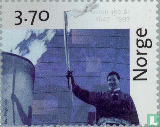 350 years Norwegian Post