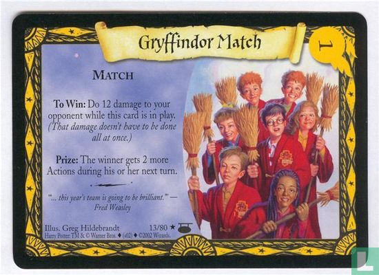 Gryffindor Match - Bild 1