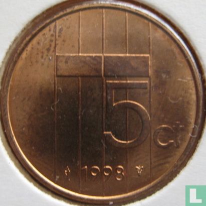 Nederland 5 cent 1998 - Afbeelding 1