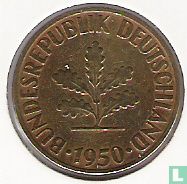 Duitsland 10 pfennig 1950 (D) - Afbeelding 1