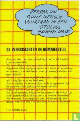 AMRO informatie-kaart - 24 wenskaarten in Bommelstijl