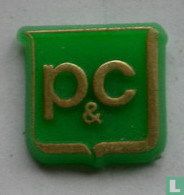 P&C [goud op groen]