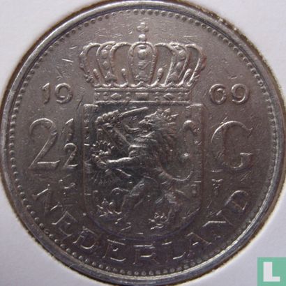 Netherlands 2½ gulden 1969 (rooster - v2k1) - Image 1