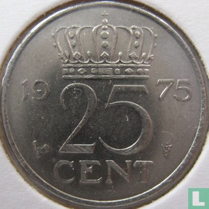Netherlands 25 cent 1975 - Image 1