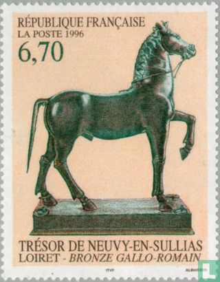 Sculpture en bronze de cheval