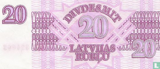 Letland 20 Rublu - Afbeelding 2