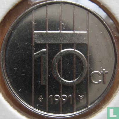 Nederland 10 cent 1991 - Afbeelding 1