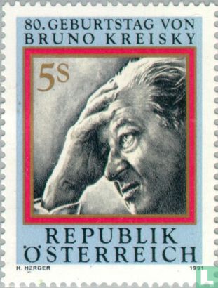 Bruno Kreisky 80 Jahre alt