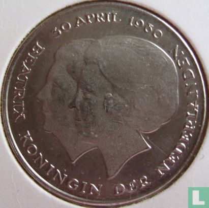Nederland 2½ gulden 1980 "Investiture of New Queen" - Afbeelding 2