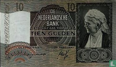 Pays-Bas 10 Gulden 1940, je - Image 1