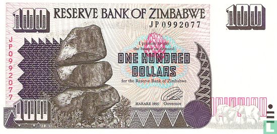 Simbabwe 100 Dollars 1995 - Bild 1