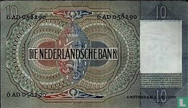 Pays-Bas 10 Gulden 1940, je - Image 2