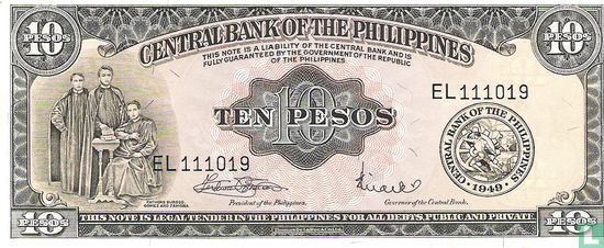 Philippines 10 Pesos - Image 1