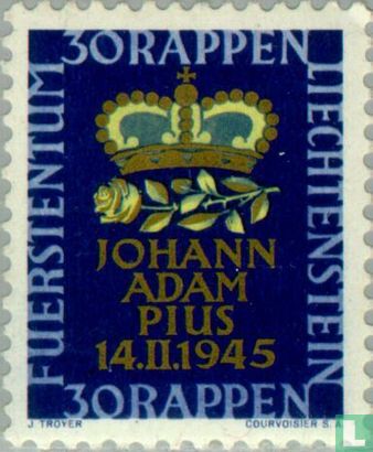 Birth of Johann Adam Pius