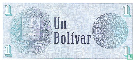 Venezuela 1 Bolívar 1989 - Image 2