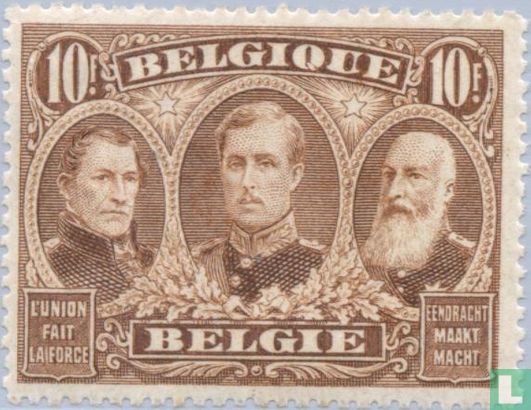 Die drei erste Könige von Belgien