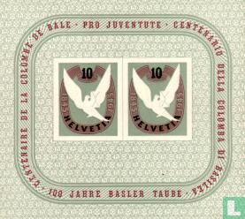 Baseler Taube Marke 100 Jahre