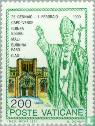 Reisen von Papst Johannes Paul II. im Jahr 1990