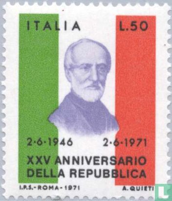 Republiek Italië 25 jaar 