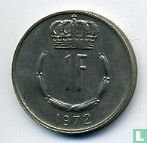 Luxemburg 1 franc 1972 - Afbeelding 1