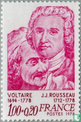 Voltaire en Rousseau