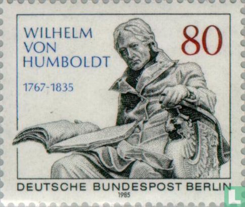 Humboldt, Wilhelm von 150e anniversaire de la mort