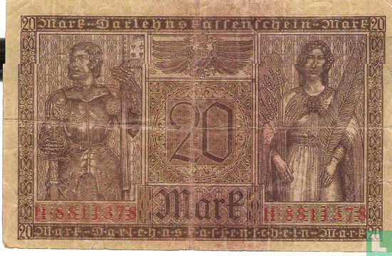 Deutschland 20 Mark 1918 (S.57 - Ros.55) - Bild 2