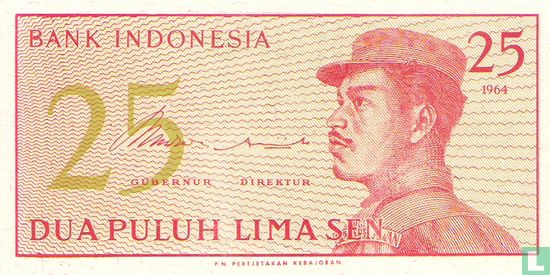 Indonesië 25 Sen  - Afbeelding 1