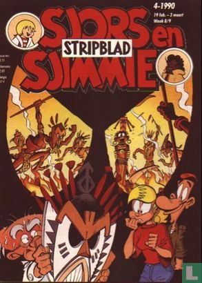 Sjors en Sjimmie stripblad 4 - Afbeelding 1