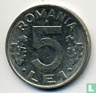 Roumanie 5 lei 1992 - Image 2
