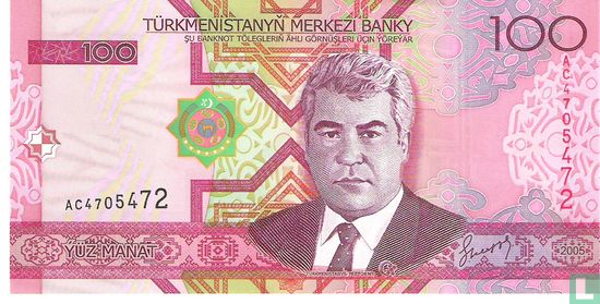 Turkmenistan 100 Manat 2005 - Afbeelding 1