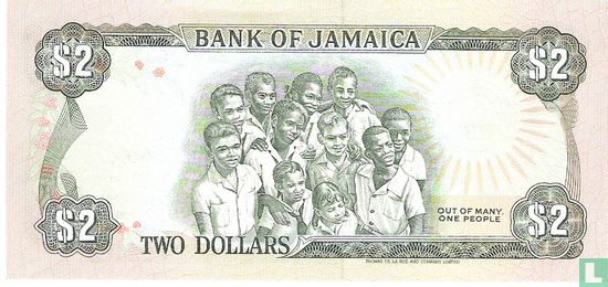 Jamaïque 2 Dollars 1989 - Image 2